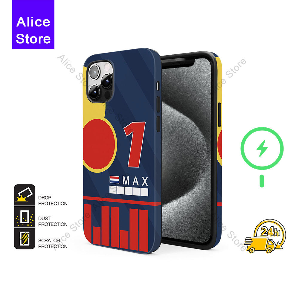 F1 Max Verstappen เคสโทรศัพท์สําหรับ iPhone 17 Pro Max / iPhone 16 Pro Max / 15 Pro Max / 13 เคสป้อง