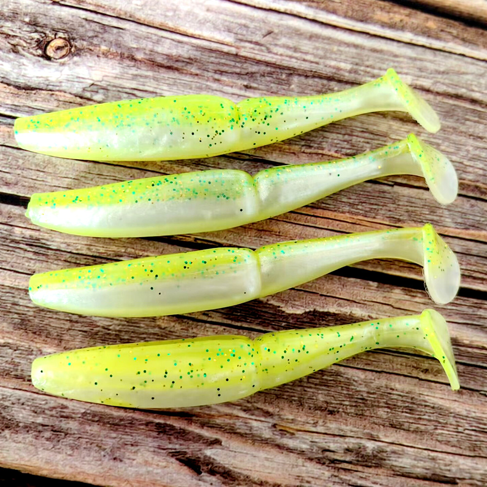 4 ชิ้น/pkt Paddle Tail Swimbaits 11 ซม.12g T Tail Soft Lure ซิลิโคน Wobbler ยาวโยนประดิษฐ์หนอน - รูปที่ 5
