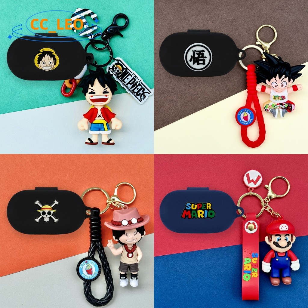 For Baseus Bowie MA10 Pro Case Cartoon Mario Keychain Cute Silicone Soft Case Baseus Bowie MA10 Pro 