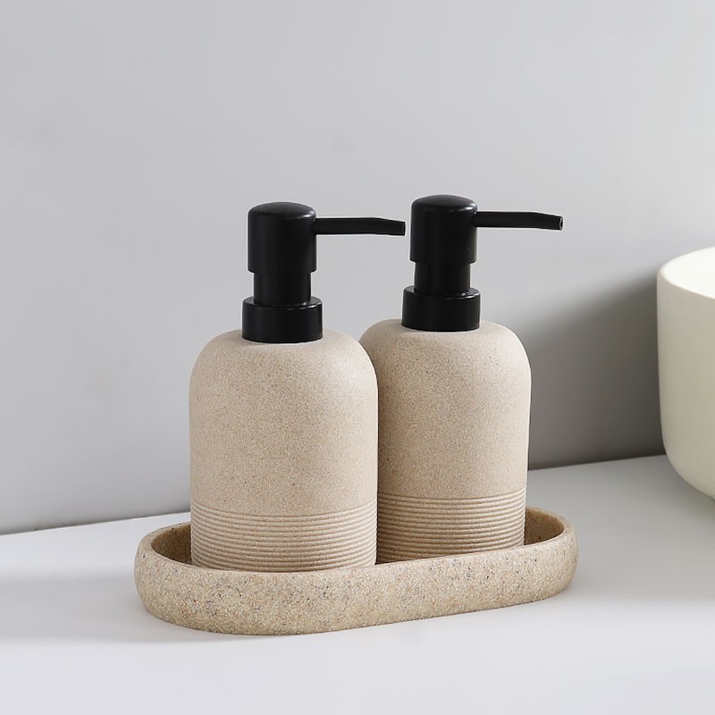 Simple Hand Sanitizer ขวดห้องน้ําเรซิ่นโรงแรมเจลทําความสะอาดมือกด Sub-bottling แชมพู Body Wash