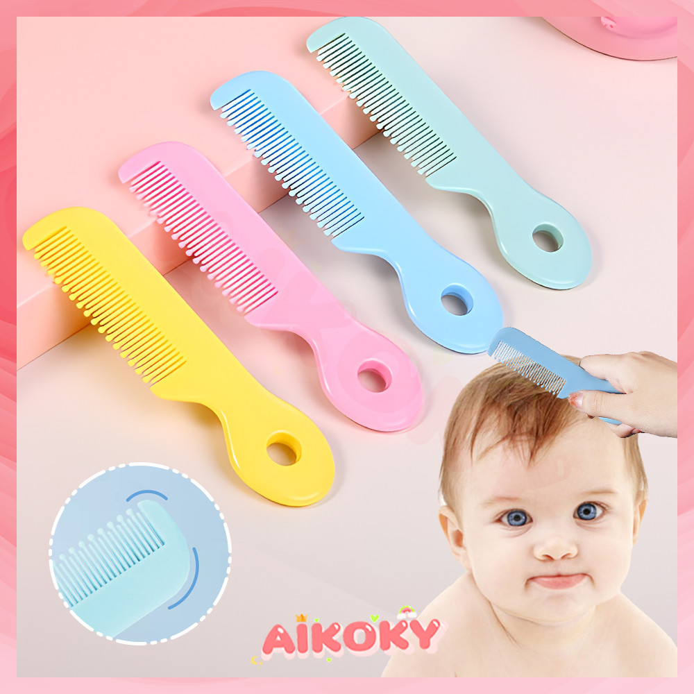 AIKOKY หวีเด็กทารก หวีผมเด็ก หวีเด็ก ๆ ดูดีและทนทาน หวีแปรงเด็กแรกเกิด