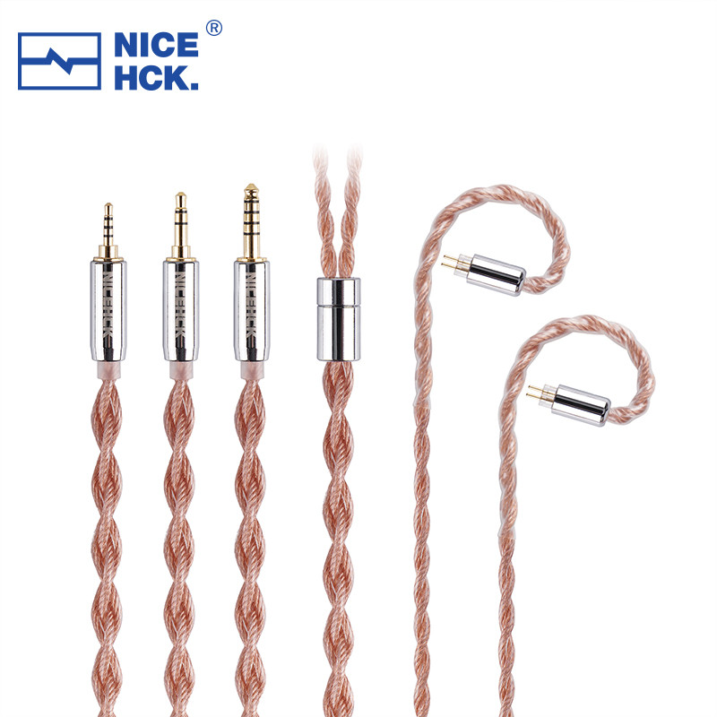 Nicehck EarlOFC 5N OFC + 5N Silver Plated OFC HiFi สาย MMCX 2Pin สําหรับ KATO S12 PRO ZERO Tangzu Fudu CHU II