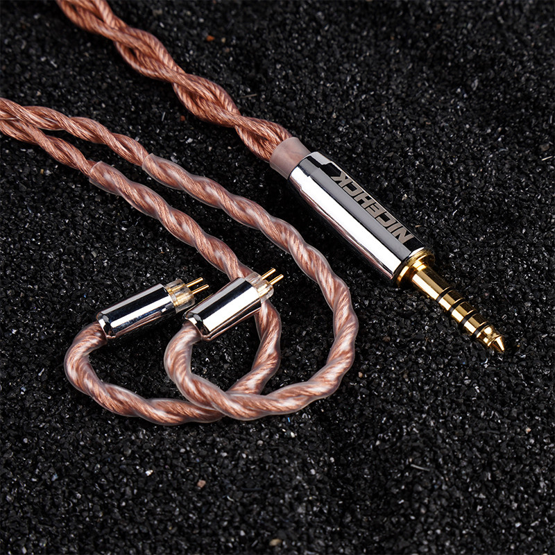 Nicehck EarlOFC 5N OFC + 5N Silver Plated OFC HiFi สาย MMCX 2Pin สําหรับ KATO S12 PRO ZERO Tangzu Fudu CHU II