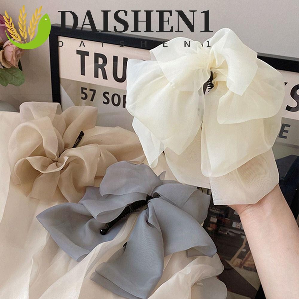 Daishen1 กิ๊บติดผม รูปกล้วย ประดับโบว์ สไตล์เกาหลี สําหรับผู้หญิง