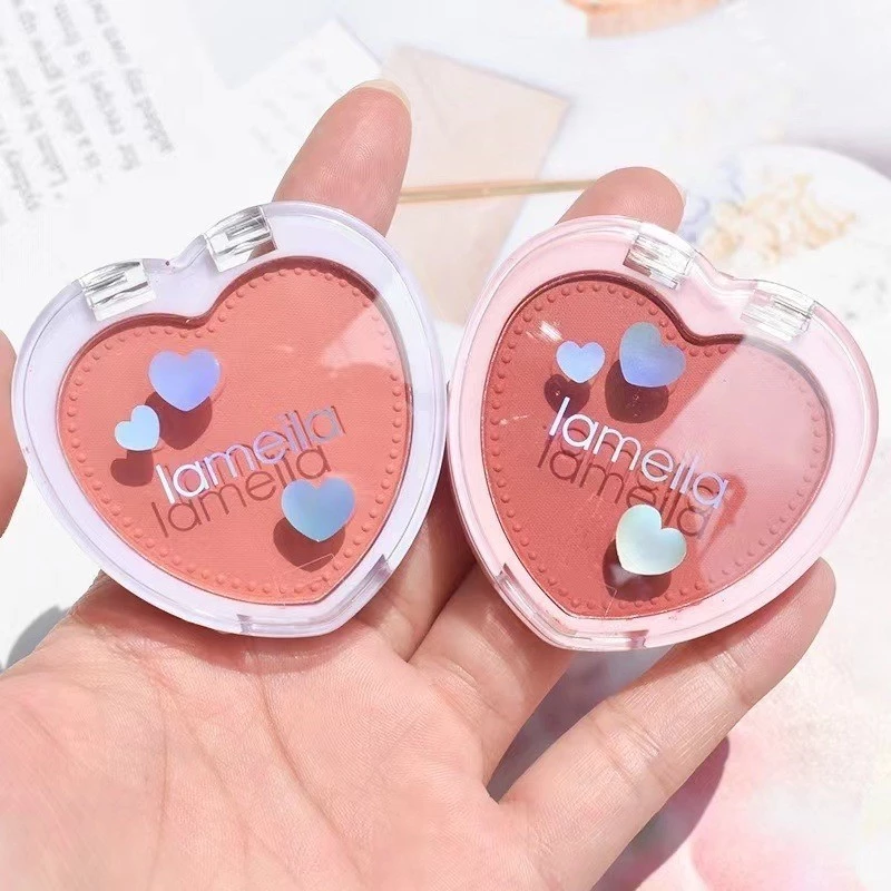 LAMEILA บลัชออนหัวใจ สีส้มพีช thumbnail 9
