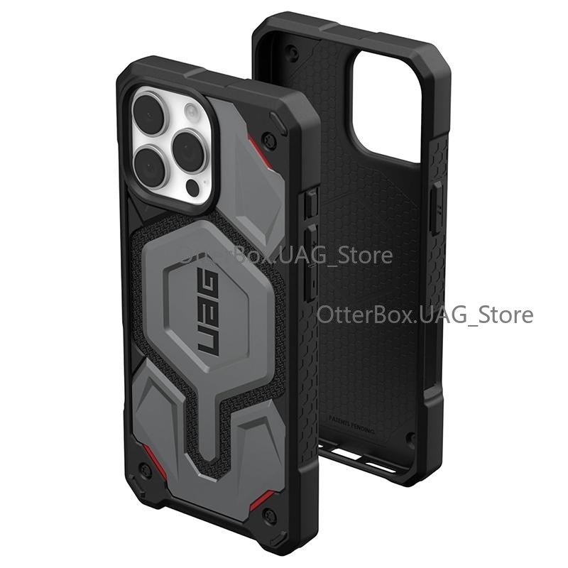Uag สําหรับ iPhone 16 Pro Max Case Monarch Pro Kevlar เคสแม่เหล็กสีเทาทนทานกันกระแทกฝาครอบป้องกัน