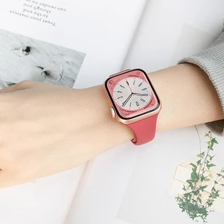 สายนาฬิกาซิลิโคนบางเฉียบ for Apple Watch Series 11 10 46 มม. 9 8 7 45 41 6 for IWatch Ultra/SE 3 2 49 มม. 40 มม. 42 มม.