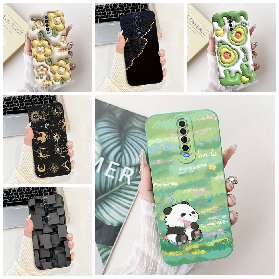 Redmi K30 K30i 5Gกรณีน่ารักPandaแฟชั่นความงามปกหลังK30i Redmi K30 5Gเคสโทรศัพท์Cool