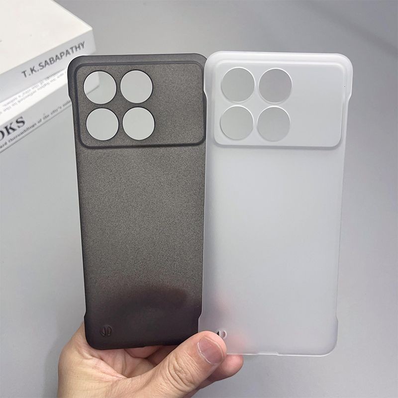 เคสไร้กรอบโปร่งใสบางเฉียบสําหรับ Xiaomi Redmi K70 Pro K70E POCO X6 F6 Pro พลาสติกแข็ง Slim กันกระแทกฝาครอบโทรศัพท์ด้านหลัง