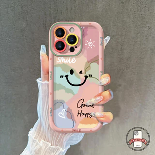 แฟชั่นกราฟิติ ที่มีสีสันยิ้มใบหน้านุ่ม เคสVivo Y17s Y18 Y15 Y22 Y21 Y27 Y17 Y78 Y20 Y12i Y02 Y15s Y33s Y36 Y100i Y12s