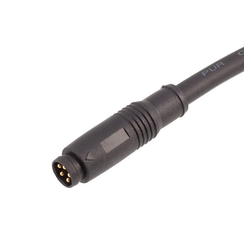 M8 ตรงชายทับขึ้นรูป snap ใน 3pin 4pin 5core 6pin 8hole M8 PUR สาย push-pull connector