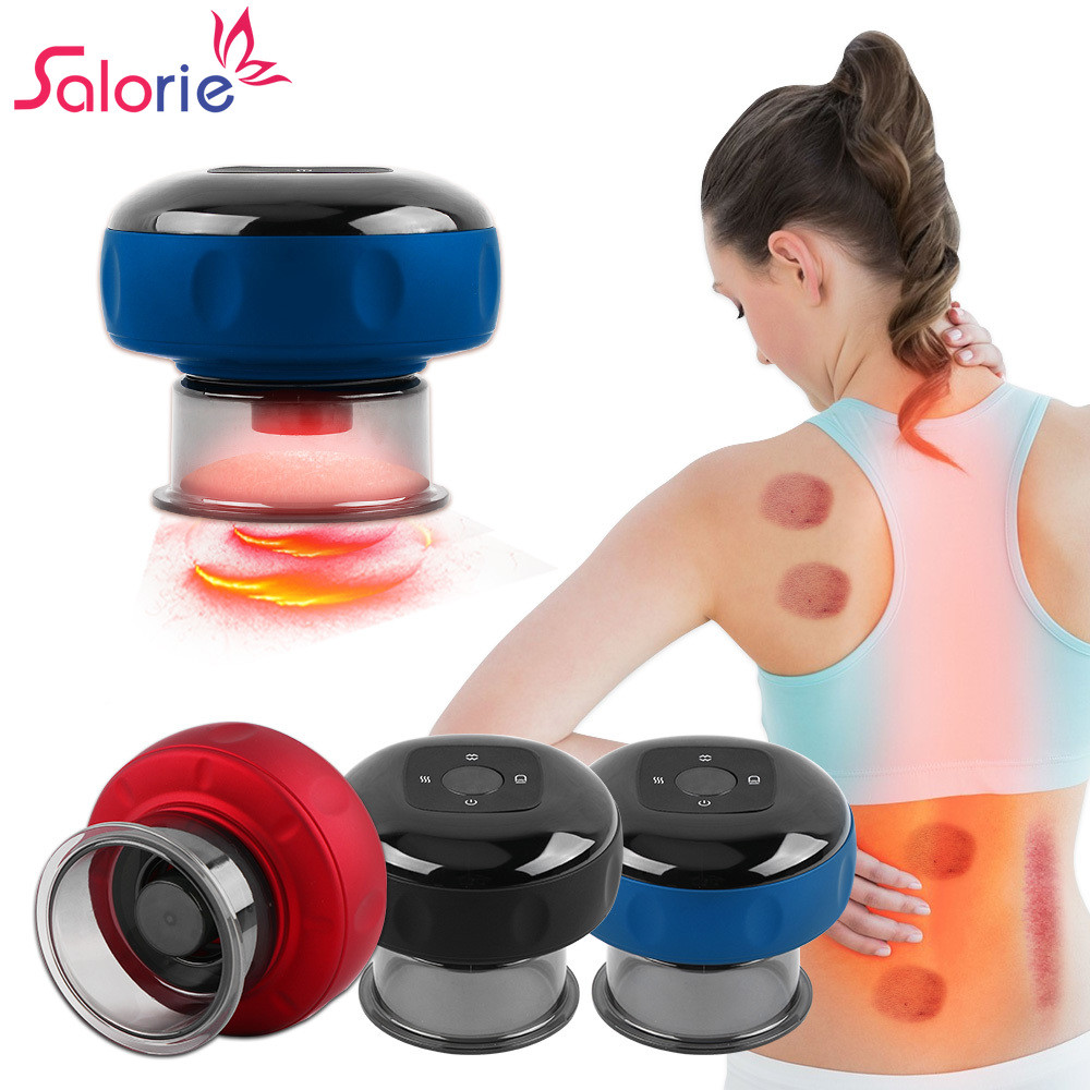 Salorie อุปกรณ์ป้องไฟฟ้าดูดสูญญากาศเครื่องนวดตัวพร้อมฟังก์ชั่นความร้อนเครื่องมือนวด Guasha