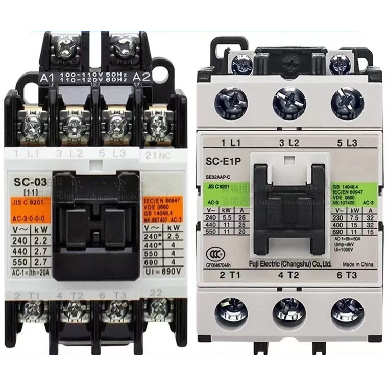 คอนแทคเตอร์ Fuji ac SC-E04-E02A-E03A-E05P-E1P-E2P-E2SP-E3P-E4P-E02P-E03P-N1-N2-N2S