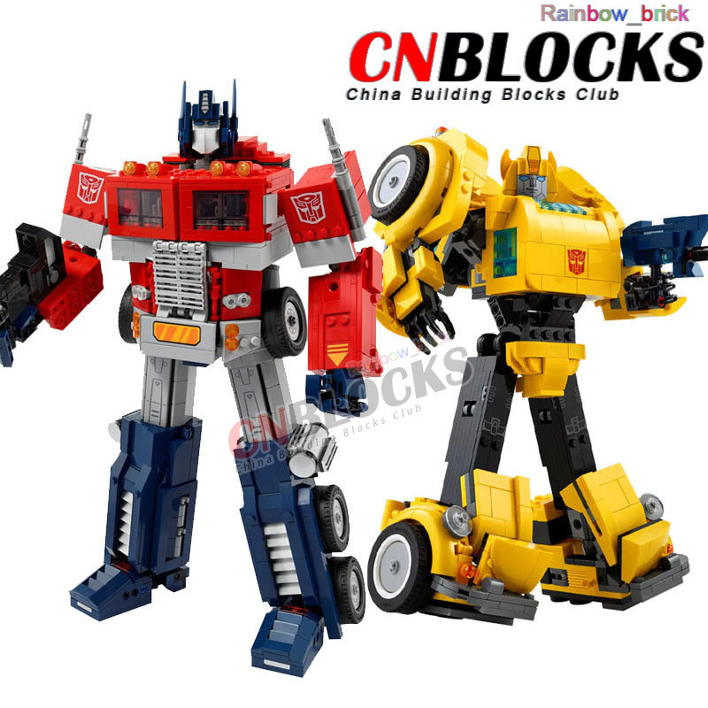 10302 / 10338 Bumblebee Optimus Prime Building Blocks Transformers รุ่น Autobot เปลี่ยน Aldult เด็กของเล่นเด็กของขวัญ