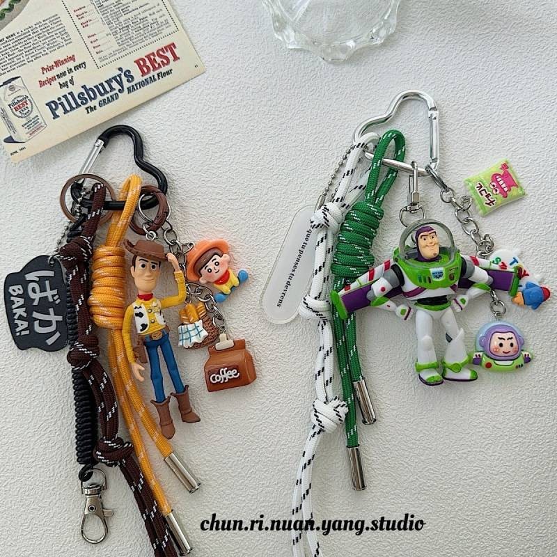 Original Ins Hudi Basguang Year Miu Series Car Keychain Handbag Pendant Woven Lanyard Gift o6CO