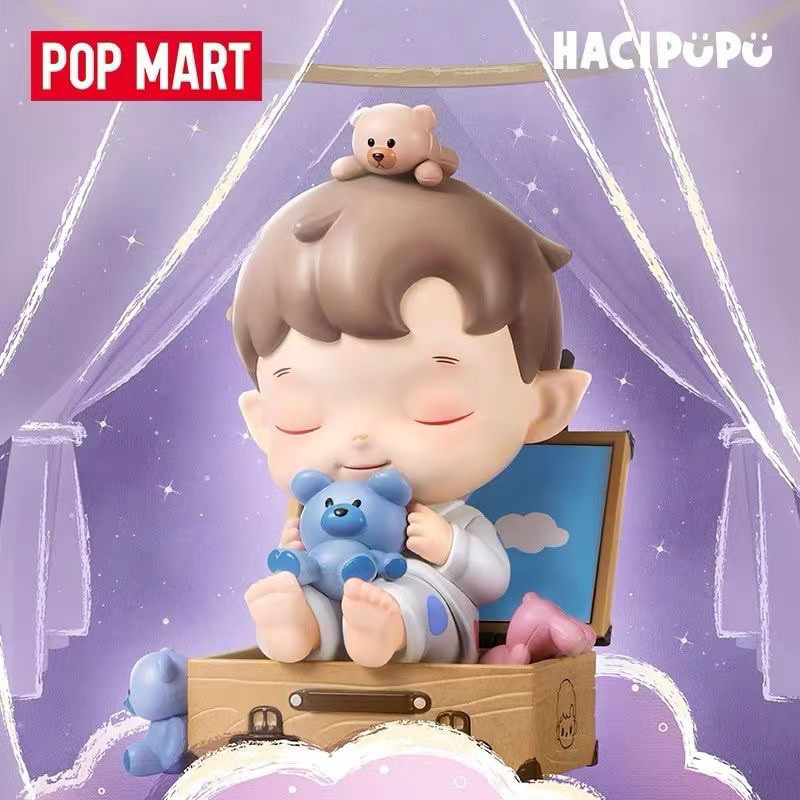 POPMART HACIPUPU/POPMART HACIPUPU/ป๊อปมาร์ท HACIPUPU/แฟนตาซีไนท์ซีรีส์ครบชุดกล่องตาบอดที่ซ่อนอยู่