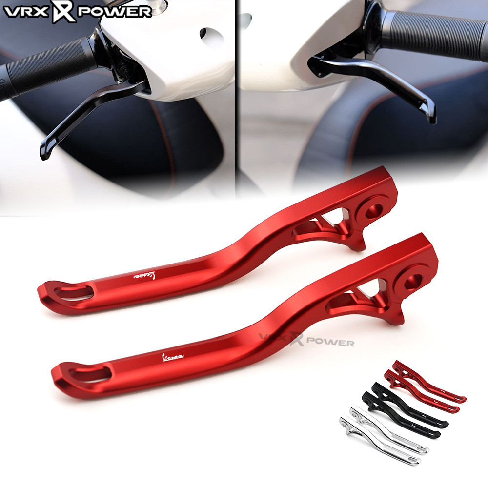 สําหรับ Vespa GTS 150 300 GTV HPE 2023-2024 เบรค Clucth Lever CNC สั้น Handlebar เบรค Rod คลัทช์