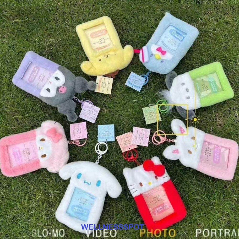 Wellnessspot Kuromi Photocard Holder,การ์ตูนKpop Idol Plush Kpop Photocard Holder,น่ารัก My Melody Card Sleeve INS Bus Card Holderกลางแจ้ง