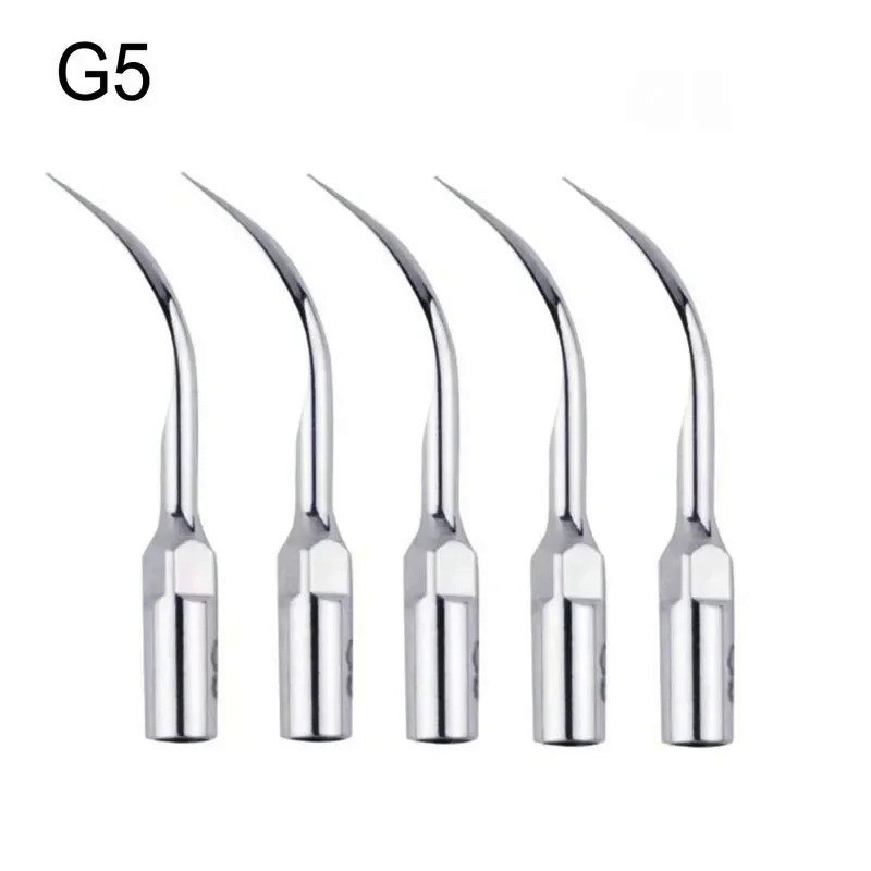 5pcs/Lot Dental Ultrasonic Scaler Scaling Tip G1 G2 G3 G4 G5 Tips Fit EMS Woodpecker Handpiece Denti