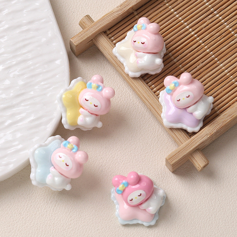 10ชิ้นหมอนนอนเมโลดี้เรซิ่นเสน่ห์สําหรับ ทําเอง (3-99)