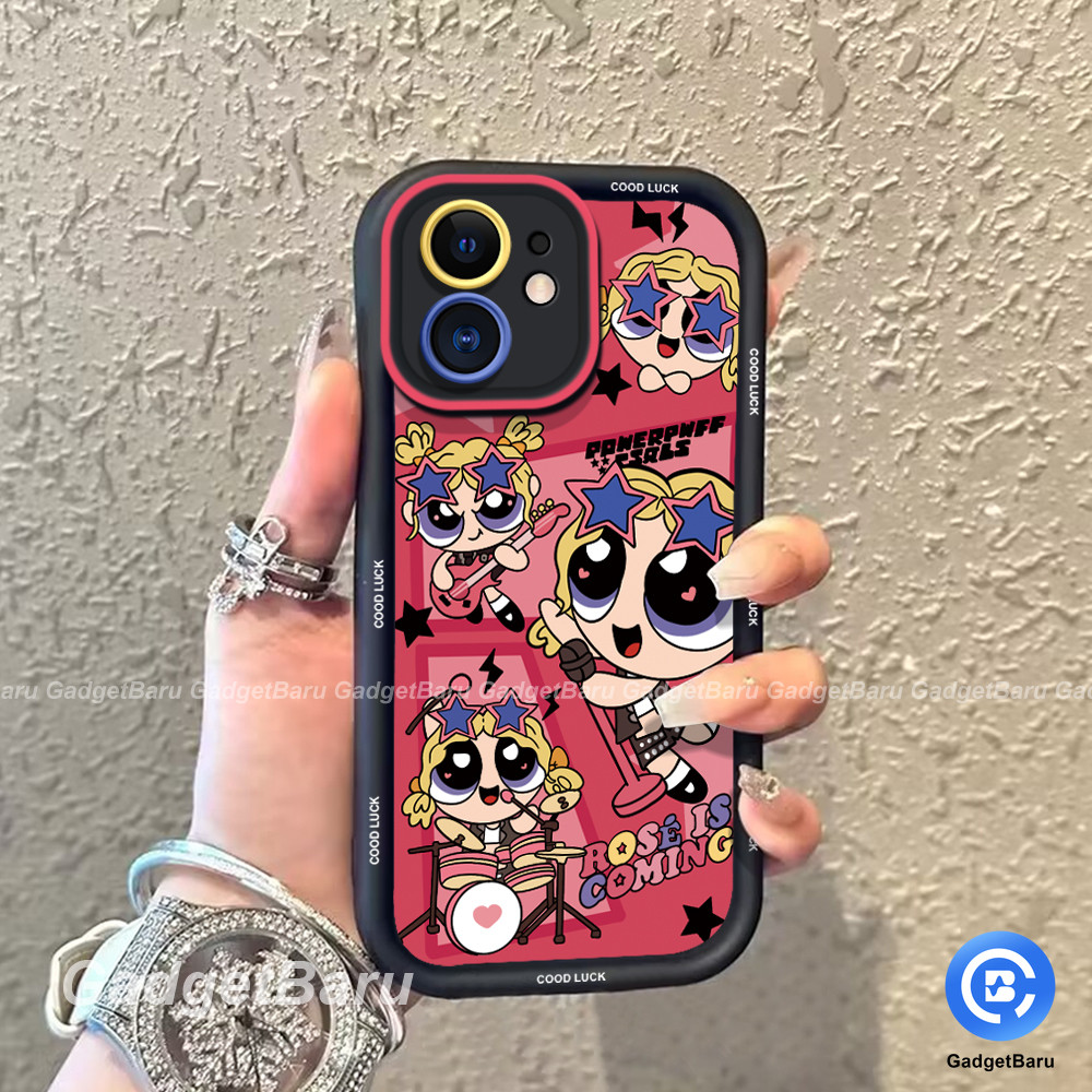 น่ารักอะนิเมะการ์ตูนRock little girl anti-Fallซิลิโคนเคสโทรศัพท์สําหรับOPPO A38 A18 A57 A77 A16 A16S