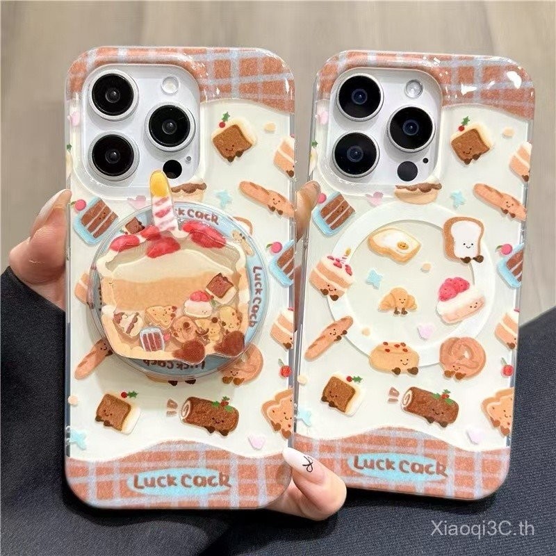 เคสโทรศัพท์สำหรับ iPhone 7 8 x XS XR xsmax 11 12 13 14 15 16 Pro Max PLUS ขนมขนมปังเค้กที่ใส่เชคเกอร์เคสแบบนิ่มหุ้มทั้งเครื่องกันกระแทกเคสป้องกันเคส qgs4