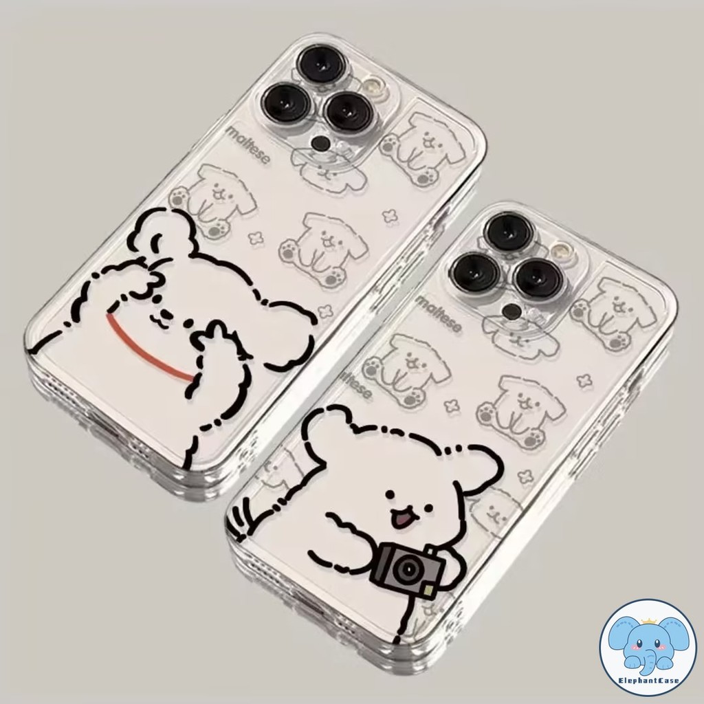 คู่รักน่ารักไลน์ลูกสุนัขกราฟฟิตีเข้ากันได้เคสไอโฟน 13 11 XR 15 12 14 Pro Max13 14 15 Pro X XS Max 6 6s 7 8 Plus SE 2020