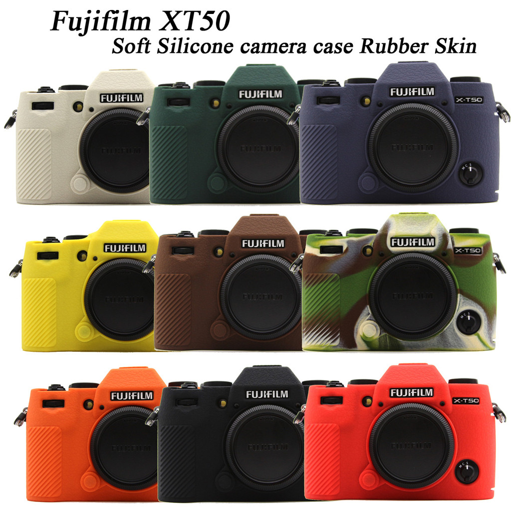 Fujifilm XT50 ปลอกซิลิโคนกล้องผิวสําหรับ Fujifilm XT50 Fuji XT50