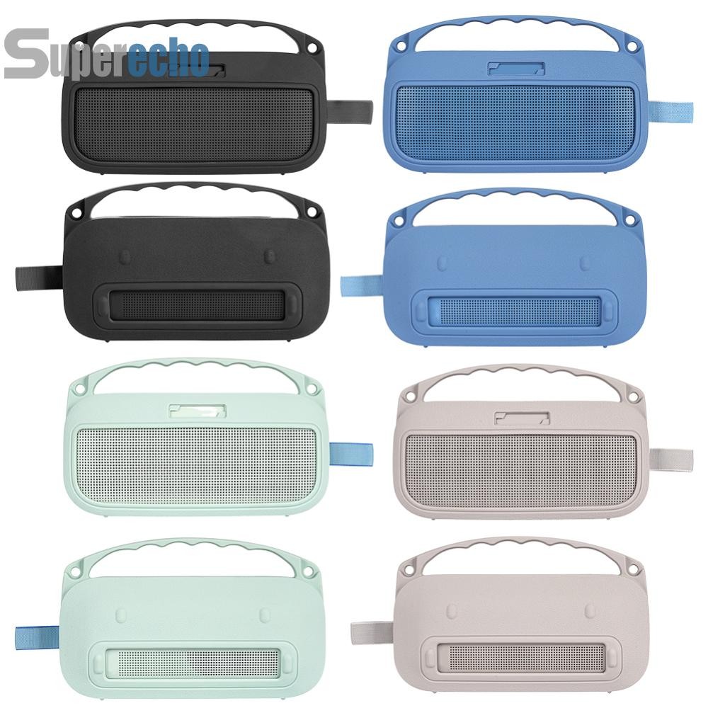 เคสซิลิโคนพร้อมที่จับและสายสะพายสําหรับ Bose SoundLink Flex 2nd Gen [superecho.th]