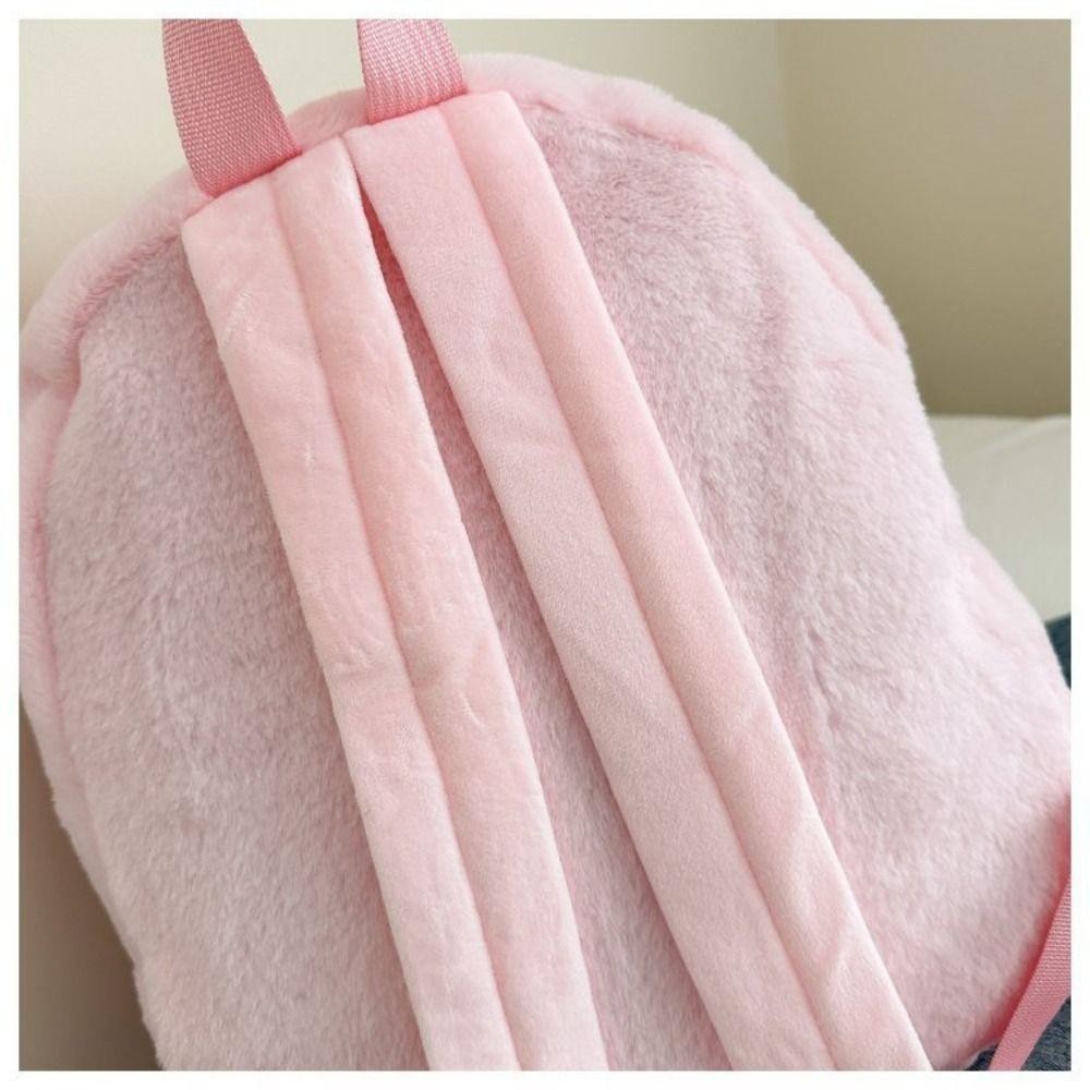 Hgougv656 กระเป๋าเป้สะพายหลังโรงเรียน, Hello Kitty Loopy Sanrio Plush กระเป๋าเป้สะพายหลัง, น่ารัก Cinnamoroll Capybara ความจุขนาดใหญ่ตุ๊กตาของเล่นกระเป๋านักเรียน