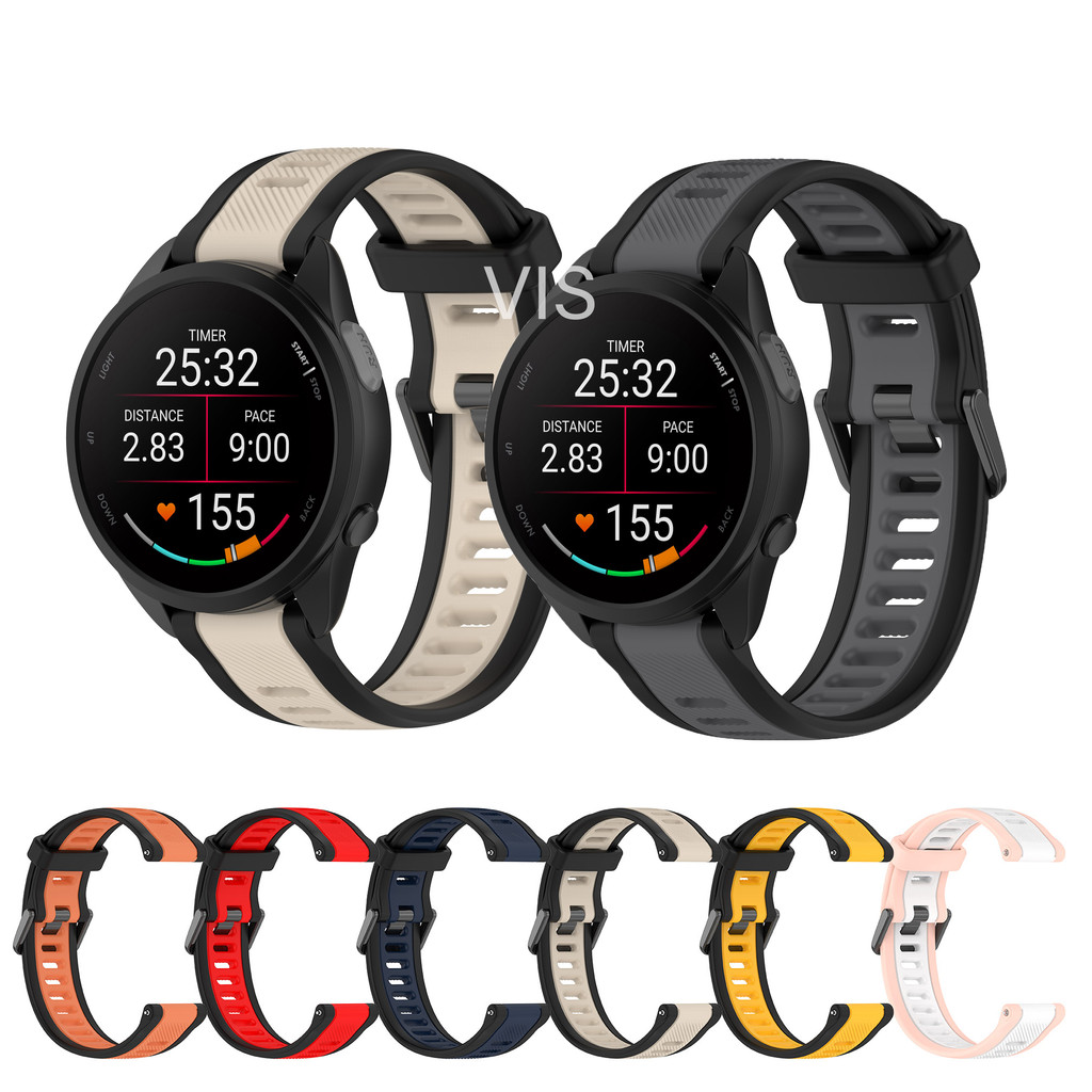 ซิลิโคนนุ่มสายกีฬาสําหรับ Garmin Venu 2 3 2s 3s/Venu Sq/Vivoactive 4 5 4S/Vivomove HR/Venu3/Venu2s/V
