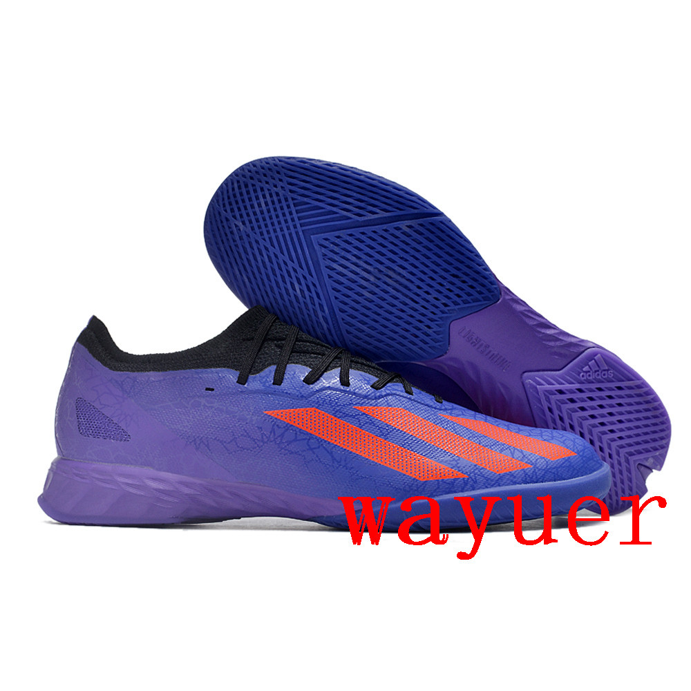 สต็อกพร้อมพร้อมกล่อง Adidas X CRAZYFAST.1 IC BOOTS รองเท้าฟุตบอล 2411161024