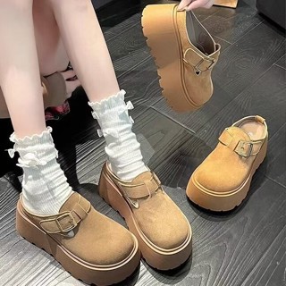 พร้อมส่งจากไทย TX622 รองเท้าแพลตฟอร์ม แบบสวมขี้เกียจ พื้นหนา…