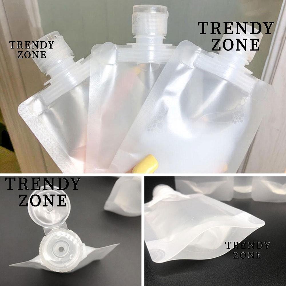 Trendyzone กระเป๋าเก็บเครื่องสําอาง, กระเป๋าใส่เครื่องจ่ายเดินทาง PET โปร่งใส, กระเป๋าหัวฉีดเครื่องดื่มหัวฉีด