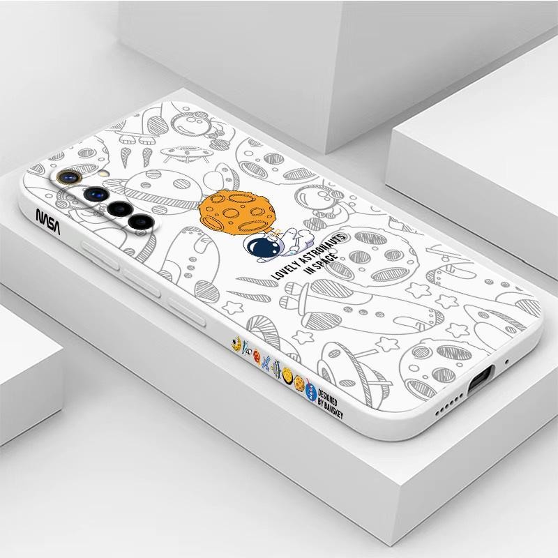 เคส Realme XT สีทึบ Realme XT ภาพประกอบอวกาศ เคสโทรศัพท์นักบินอวกาศ XTKR - รูปที่ 6