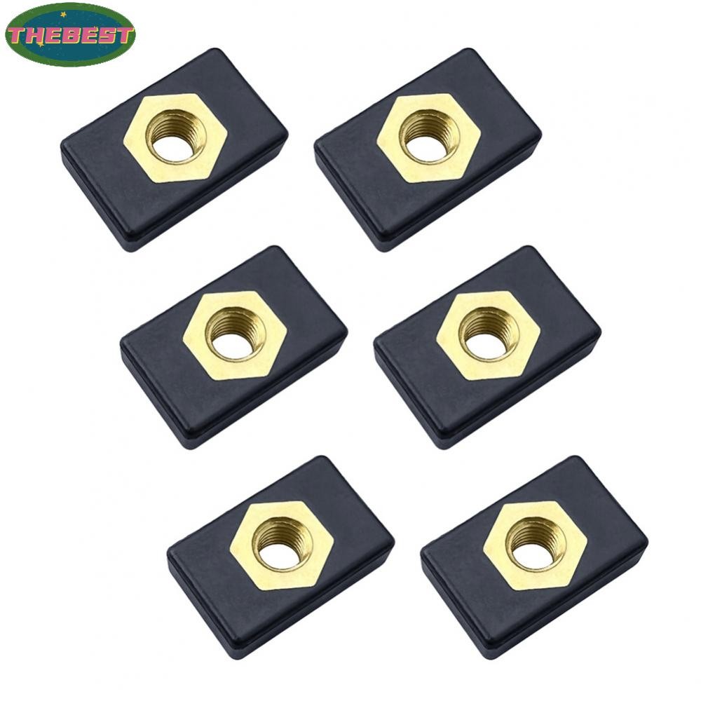 <Thebest>6x Copper Sliding Nut Side Mount Slide Track Rail  For Kayak Boat CanoeHot Sale