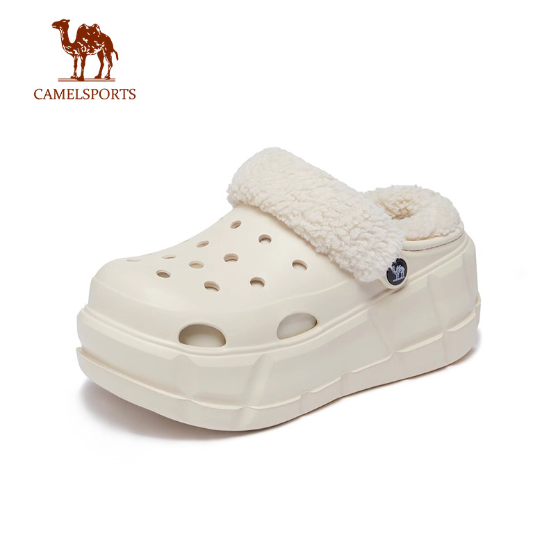 CAMEL SPORTS รองเท้ารูกํามะหยี่สไตล์ใหม่สําหรับผู้หญิงที่อบอุ่นและสะดวกสบายกลางแจ้งสบายๆ