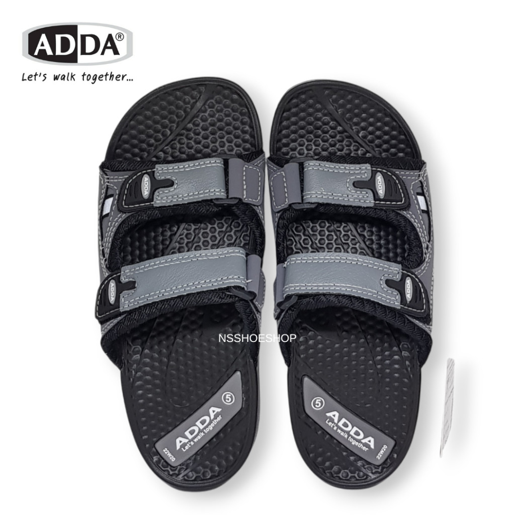 [ส่งเร็ว] Adda 22W20 รองเท้าแตะแบบสวม ปรับสายได้ พื้นกันลื่น ไซส์ 4-9