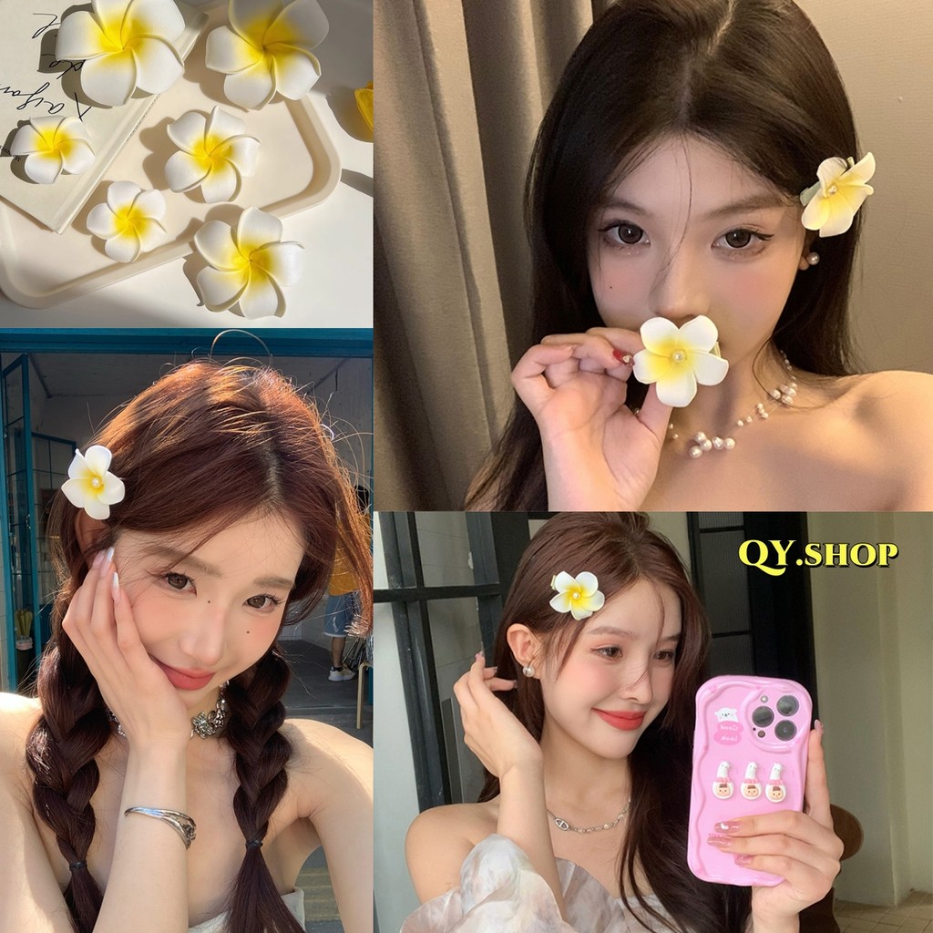 QY.Shop⭐️สินค้าราคาพิเศษ⭐️กิ๊บติดผม ลายดอกไม้น่ารัก สไตล์เกาหลี ลิลาวดี น่ารักคิ้วๆ"Gift Flower"