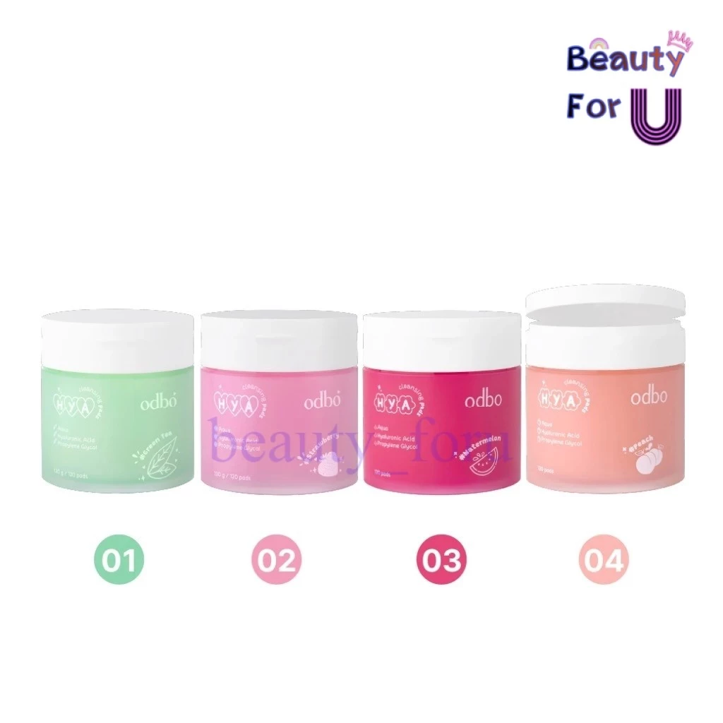 Odbo Hya Cleansing Pads โอดีบีโอ ไฮยา คลีนซิ่ง แพด ขนาด 130กรัม ODr03