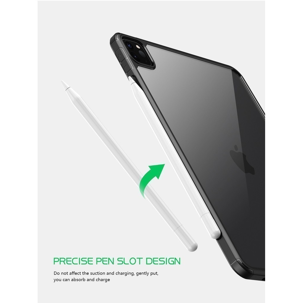 For เคสไอแพดเจน 10/11 air5 Air6/7/Air11/Gen7-9 Air3  mini6 mini7 pro 11พร้อมแผ่นรองด้านข้างที่อ่อนนุ่มเ กันกระแทกไม่มีปก - รูปที่ 6