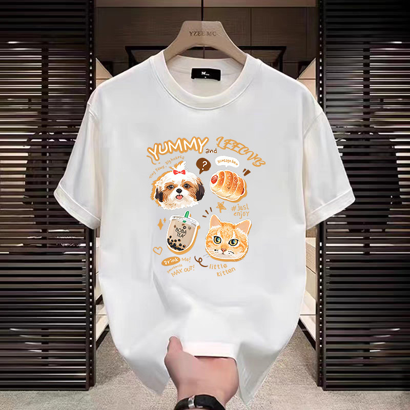 SY SHOP899 เสื้อยืดคอกลมแขนสั้น T-shirt เสื้อผ้าแฟชั่นสาวอวบมินิมอลสไตล์เกาหลี ( NO.T1 )