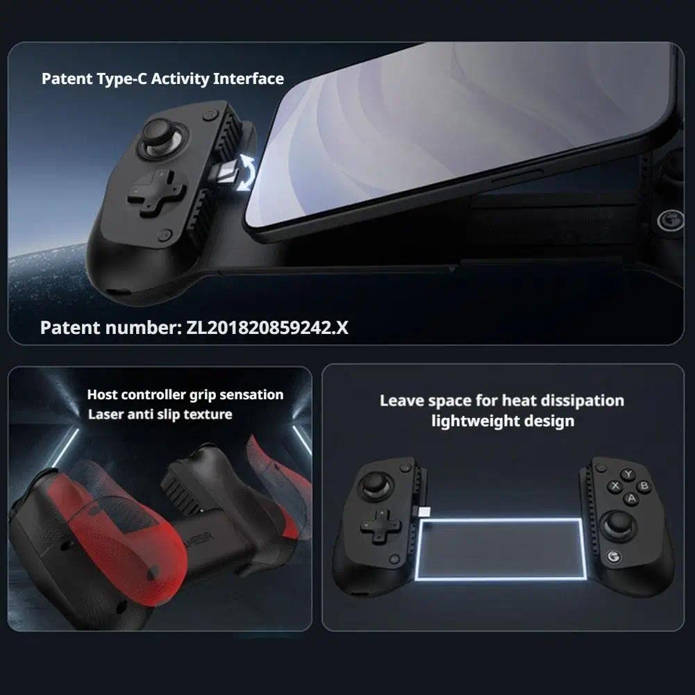 (จ.ดสงเดิม24ช.ศ.ม.งเดิม)GameSir X5 LiteตัวควบคุมเกมมือถือสําหรับiPhone/Android Type-CมือถือGamepadไร้สายยืดControllerสําหรับโทรศัพท์
