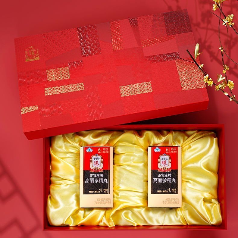 เกาหลีอย่างเป็นทางการ Zhengguanzhuang เม็ดโสม Gangry อายุ 6 ปี 168g โทนิคภูมิคุ้มกันและมด Versquare 