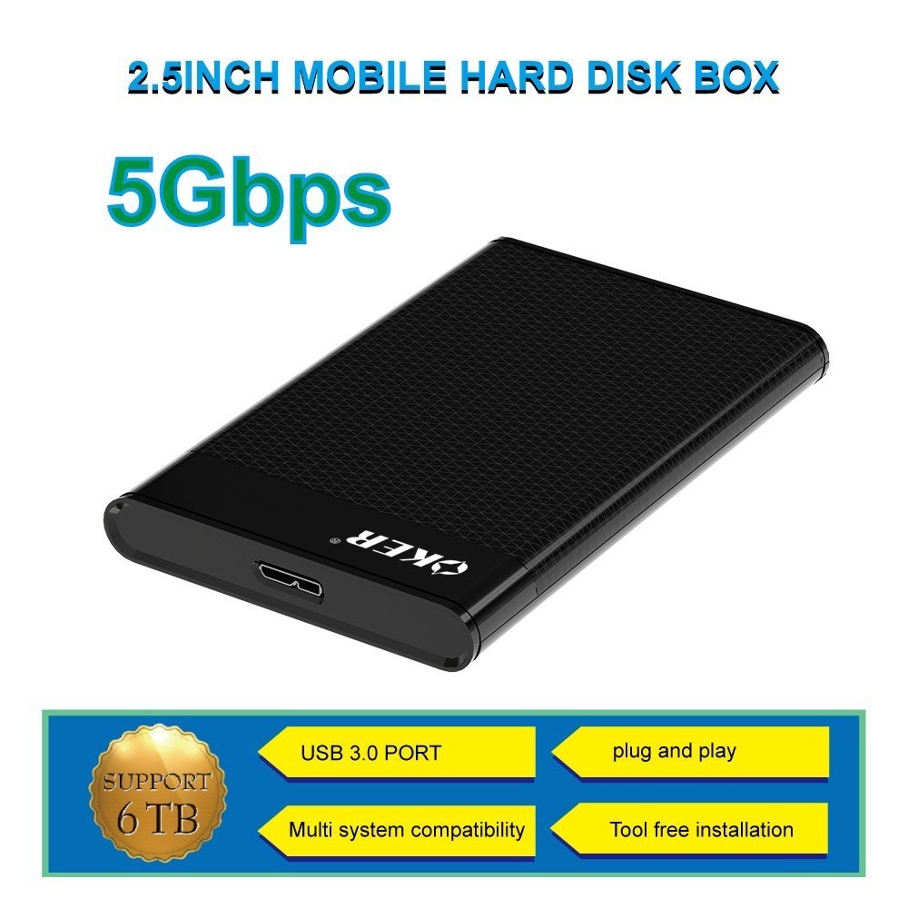 ✅แท้100% OKER ST-247 USB 3.0 External HDD Enclosure Box SATA HDD Case 2.5 inch ฮาร์ดไดรฟ์ กล่องใส่ ฮาร์ดดิส 2.5 นิ้ว