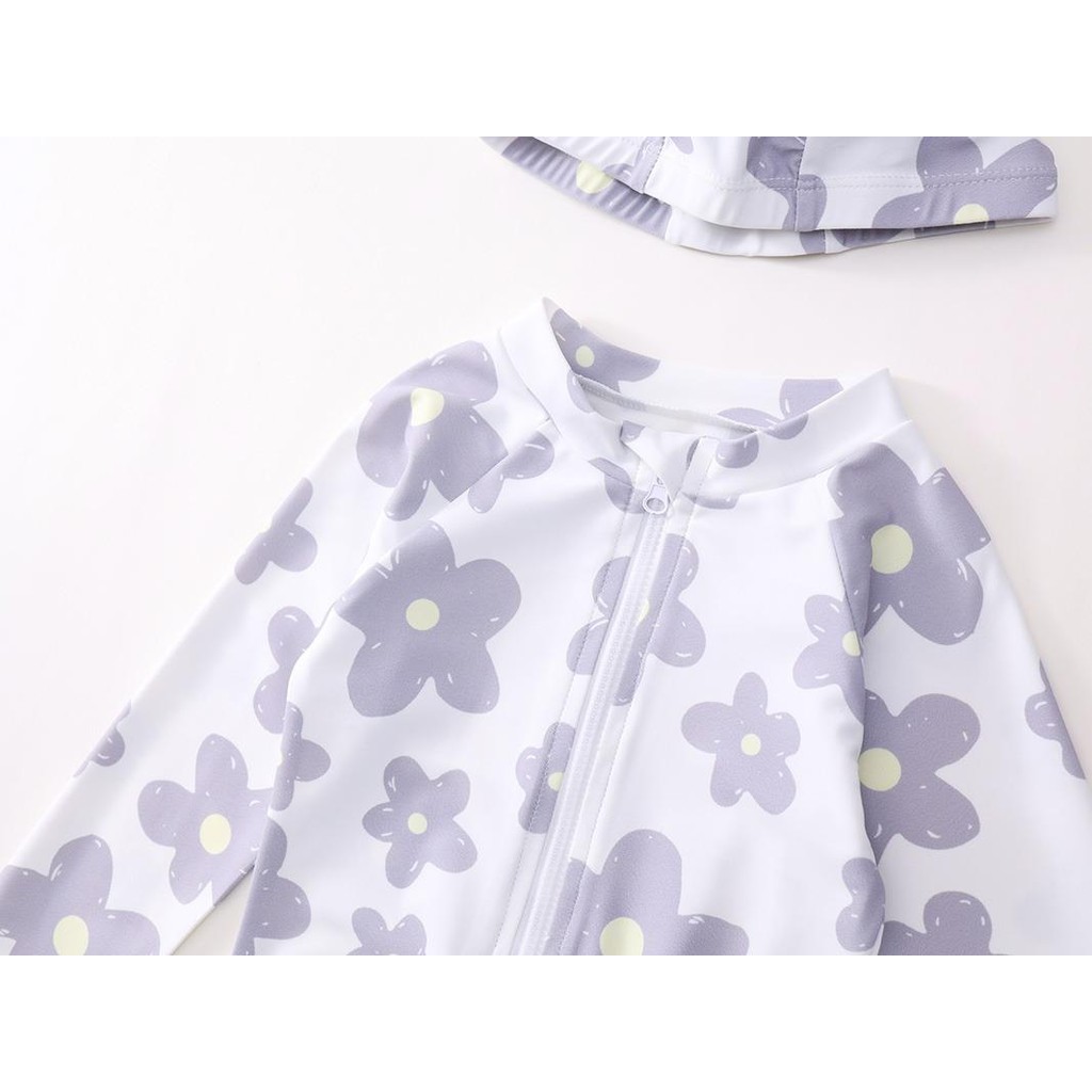 Hania Kids ชุดว่ายน้ำ ลายดอกไม้ สำหรับเด็กผู้หญิง - K4125196 K4125258 K4125259 รูปที่ 6