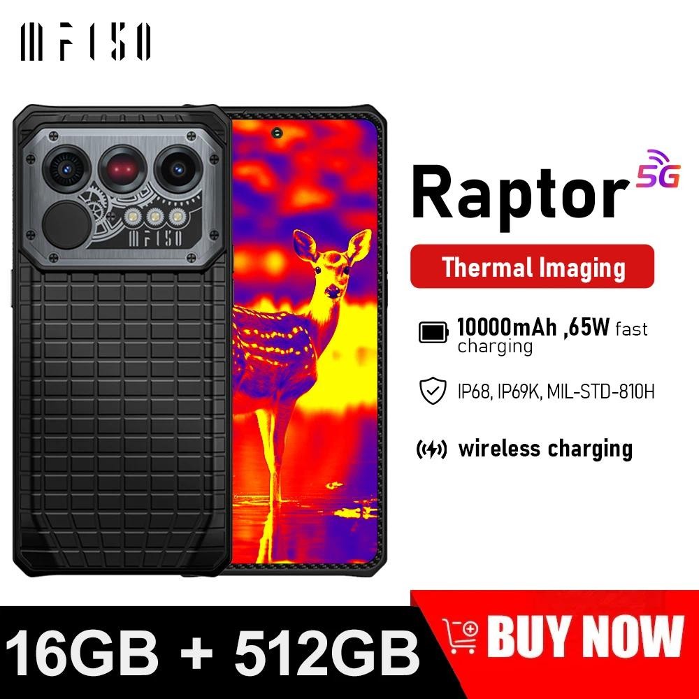 IIIF150 Raptor 5Gเครื่องที่ทนทานAndroid 14 การถ่ายภาพความร้อน 16GB + 512GB 6.78 120Hz AMOLEDจอแสดงผล