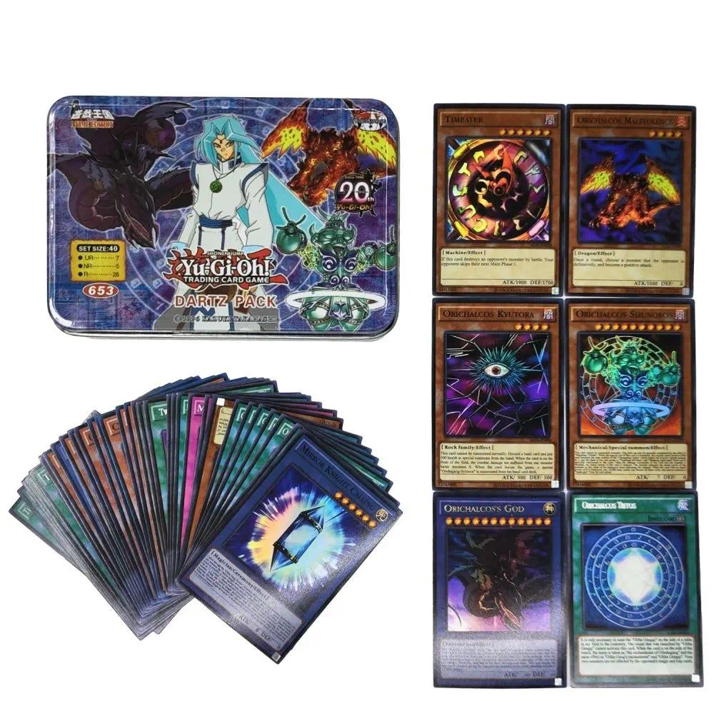 Yu-Gi-Oh Deck 653 DARTTZ PACK การ์ดคอลเลกชันเกม Holographic Golden White Dragon Duel พร้อมกล่องดีบุก
