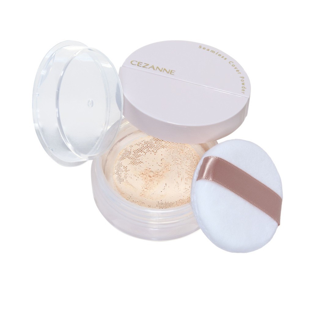 CEZANNE SEAMLESS COVER POWDER เซซาน ซีมเลส คัฟเวอร์ พาวเดอร์ แป้งฝุ่นเบลอผิว x 1 ชิ้น abcmall
