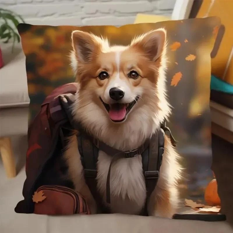 ปลอกหมอนสุนัขสไตล์น่ารัก เหมาะสำหรับใช้ในห้องนอน รถ และออฟฟิศ thumbnail 5
